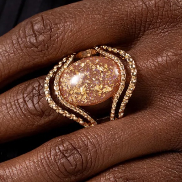 🟠🟤🟠 “NOBLE NEBULA” BROWN OPALESCENT GEMSTONE RING ~ PAPARAZZI❗️🟠🟤🟠 - Picture 2 of 4